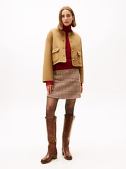 Jacke aus Wolle - GWJ-BROWN - Braun