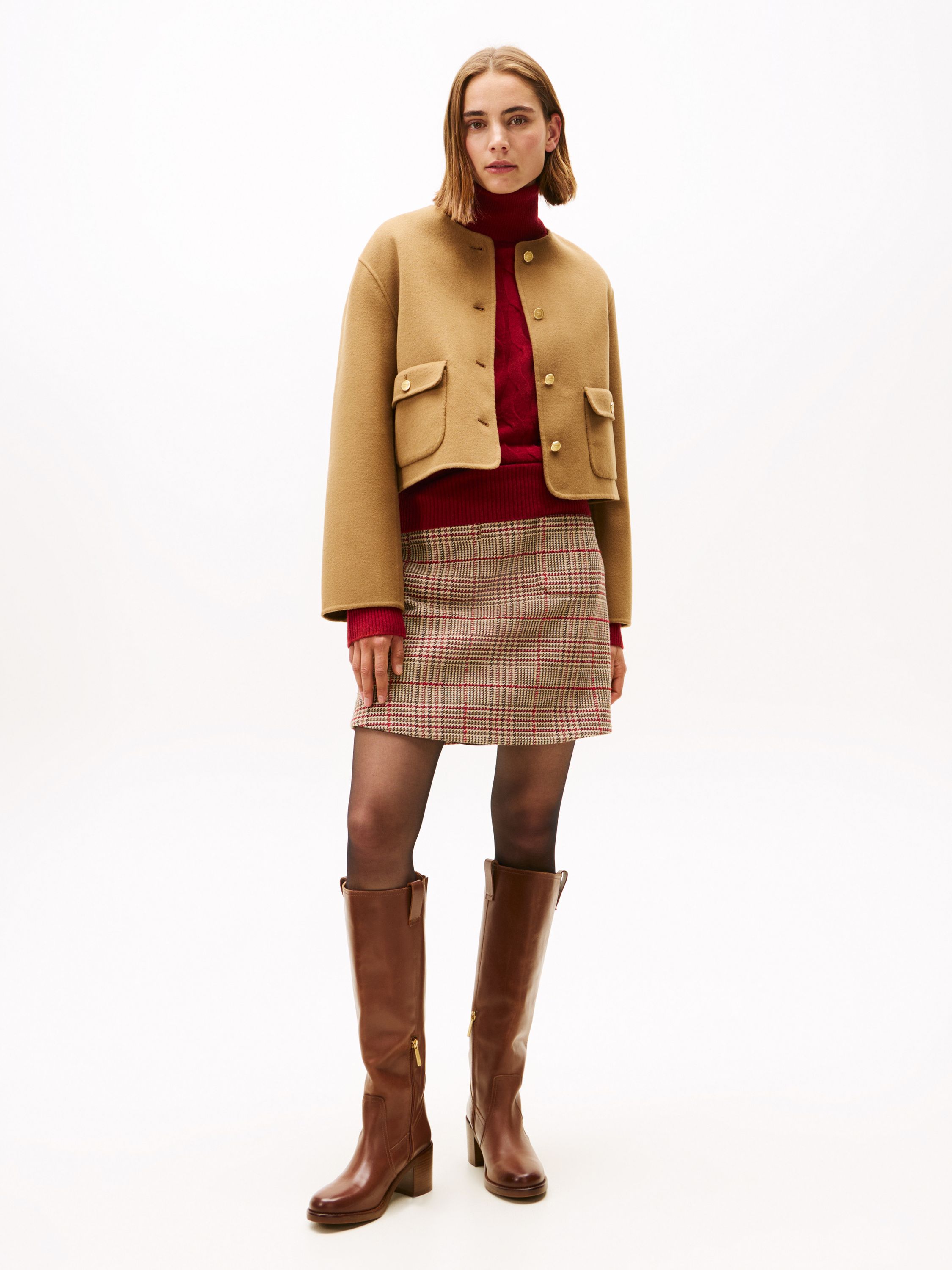 Jacke aus Wolle - GWJ-BROWN - Braun