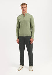 Strickpullover aus Baumwolle - 197-Light Moss - Grün