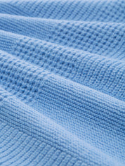 Strickpullover aus Baumwollmix - 34910-light fjord blue melange - Blau