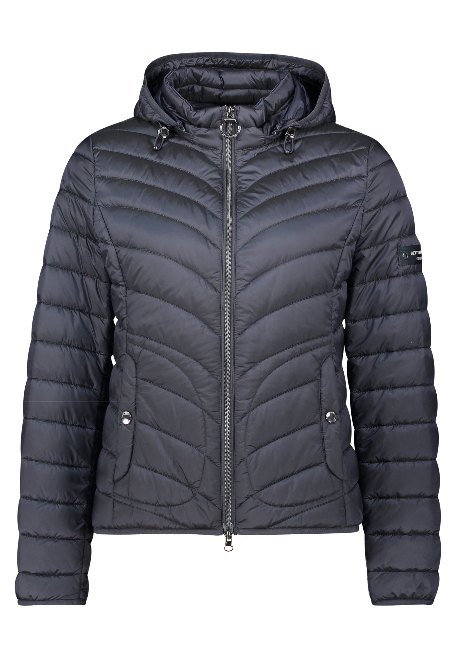 Steppjacke mit abnehmbarer Kapuze - 8538-Deep Navy - Blau