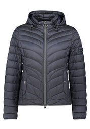 Steppjacke mit abnehmbarer Kapuze - 8538-Deep Navy - Blau