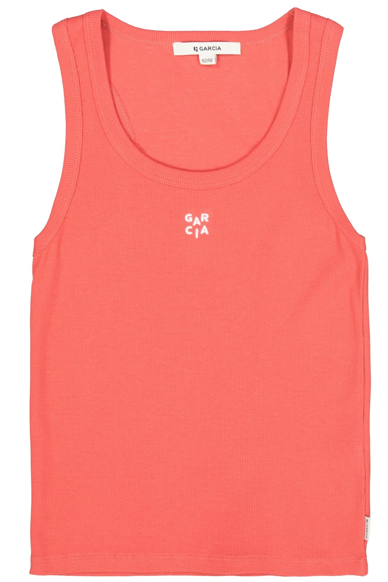 Top aus Rippstrick - 6704-baked apple - Rot