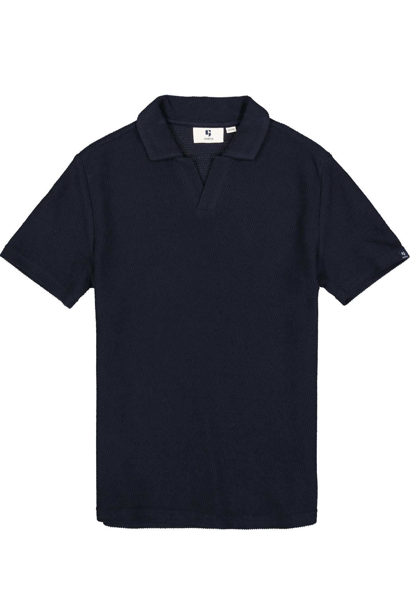 Poloshirt aus Baumwollmix - 7033-ticture - Blau