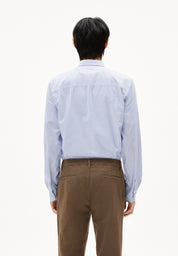 Hemd QUAASA Regular Fit - 3311-white-dark morning - Blau