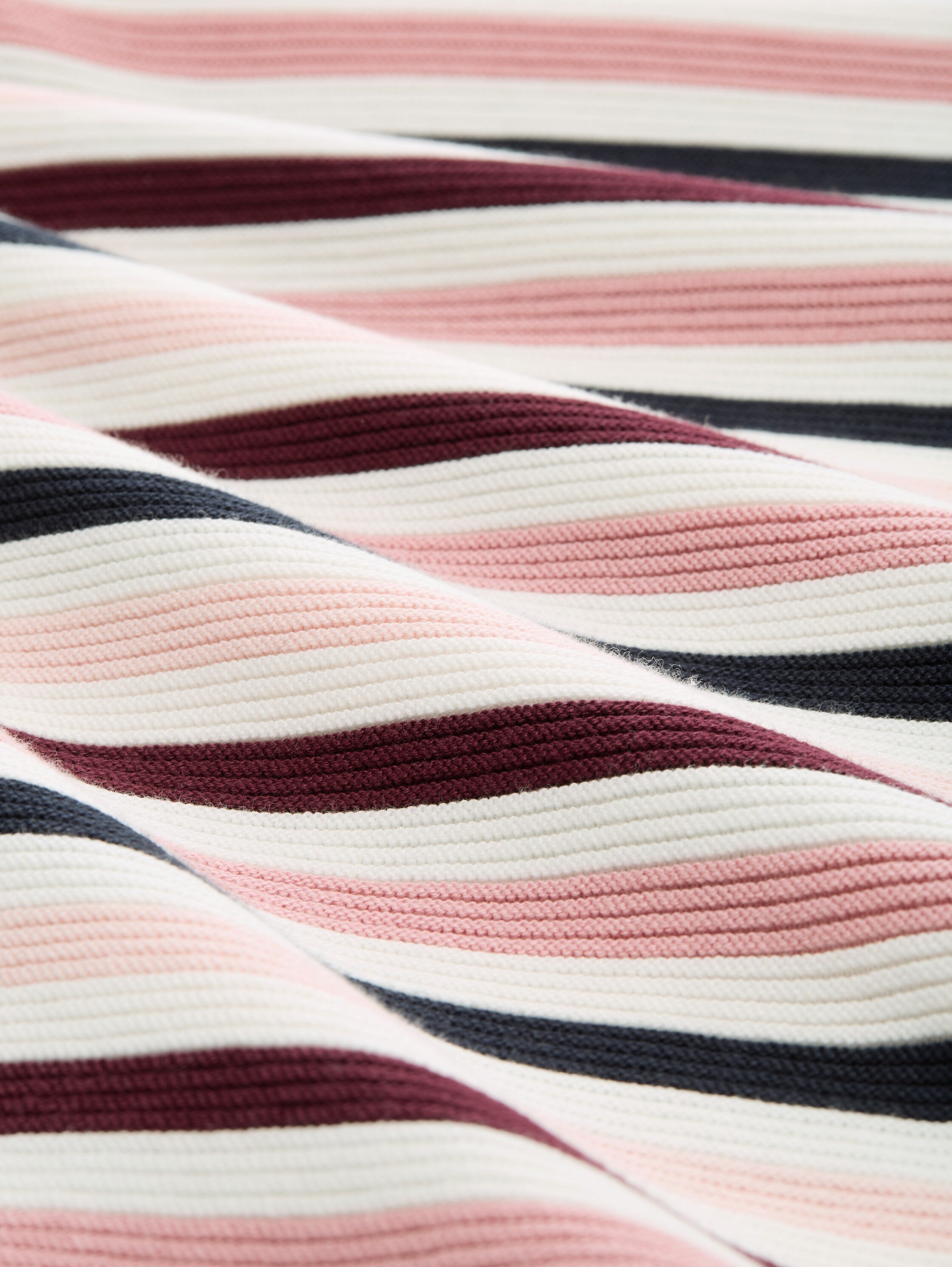 Strickpullover aus Bio-Baumwolle - 38584-rose ottoman knit - Rosa