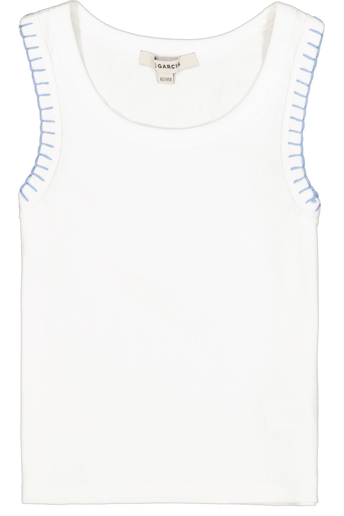 Top aus Rippstrick - 53-off white - Weiß