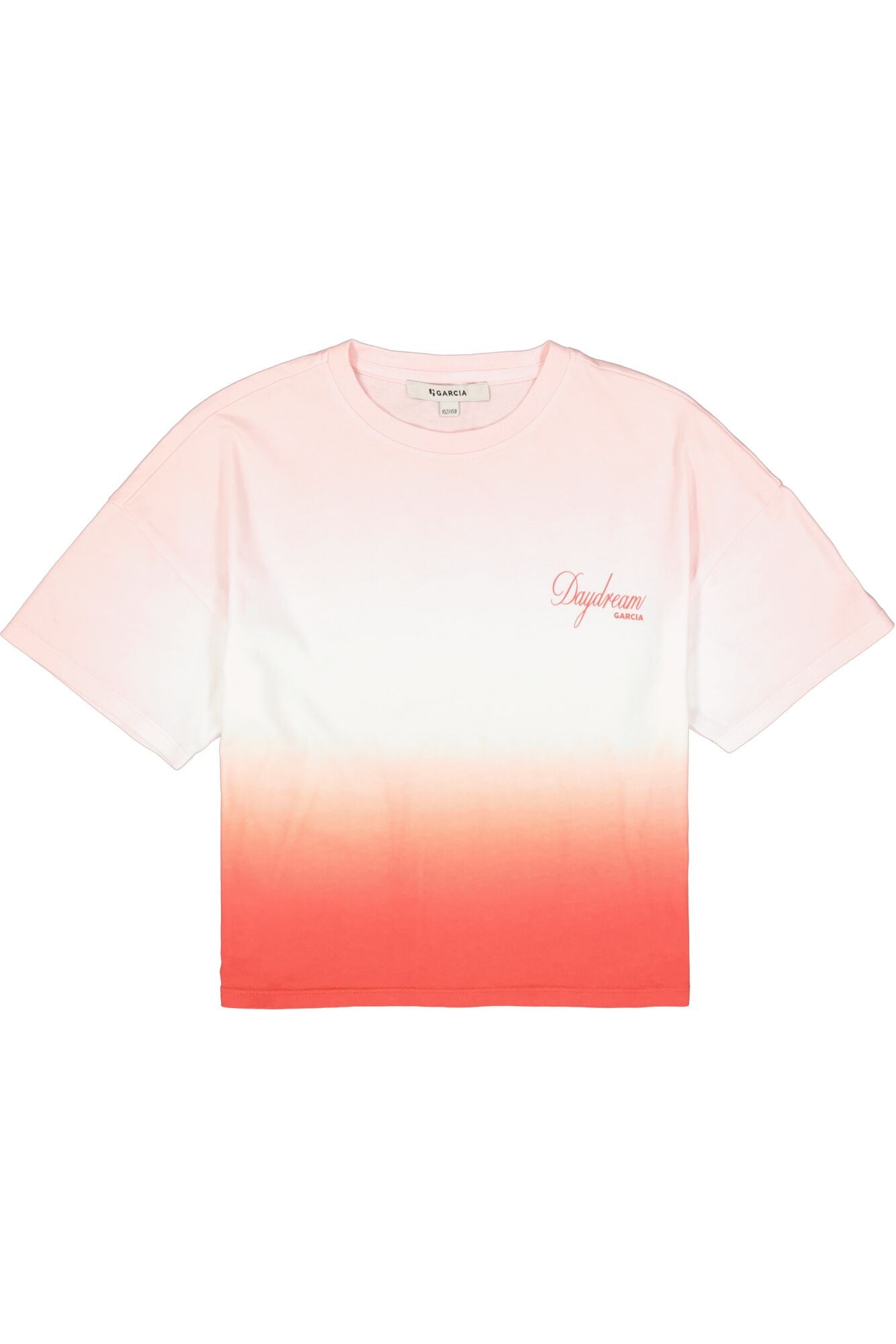 T-Shirt mit Farbverlauf - 3553-chalk pink - Rot