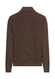 Strickjacke aus Baumwollmix - 27-Dark Brown - Braun