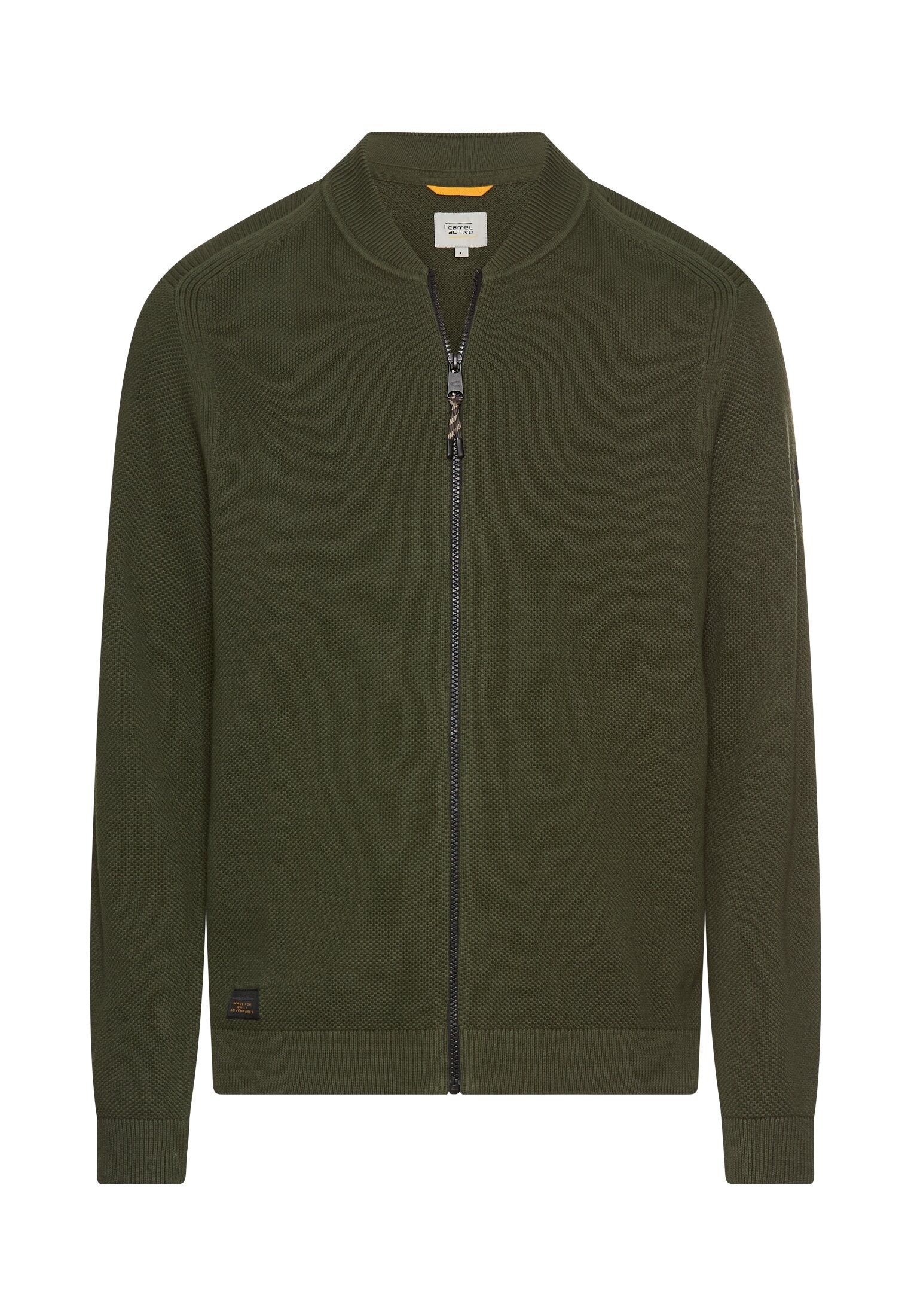 Strickjacke aus Baumwolle - 37-Forest Green - Grün