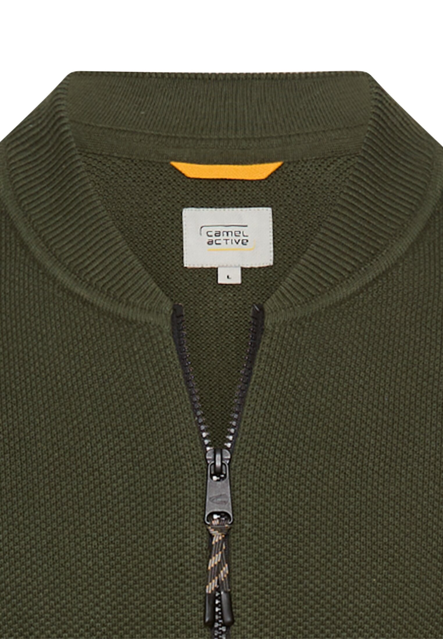 Strickjacke aus Baumwolle - 37-Forest Green - Grün