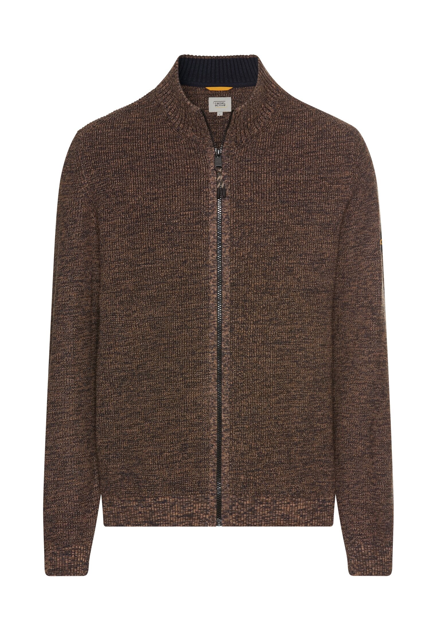 Strickjacke aus Baumwollmix - 27-Dark Brown - Braun