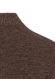 Strickjacke aus Baumwollmix - 27-Dark Brown - Braun