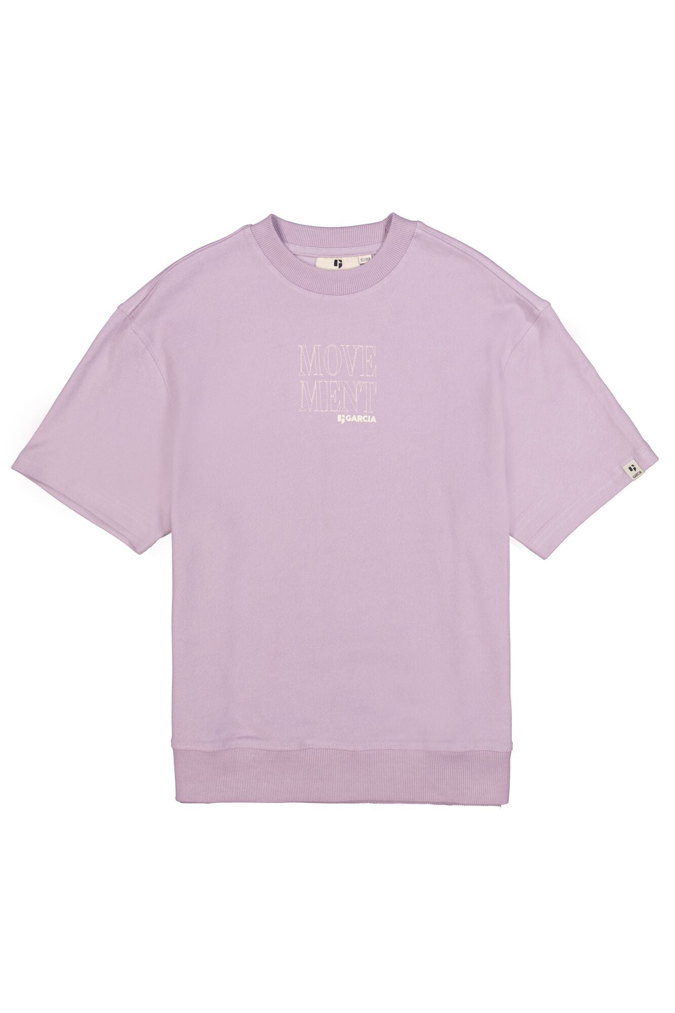 T-Shirt aus Baumwolle - 6736-misty lilac - Violett