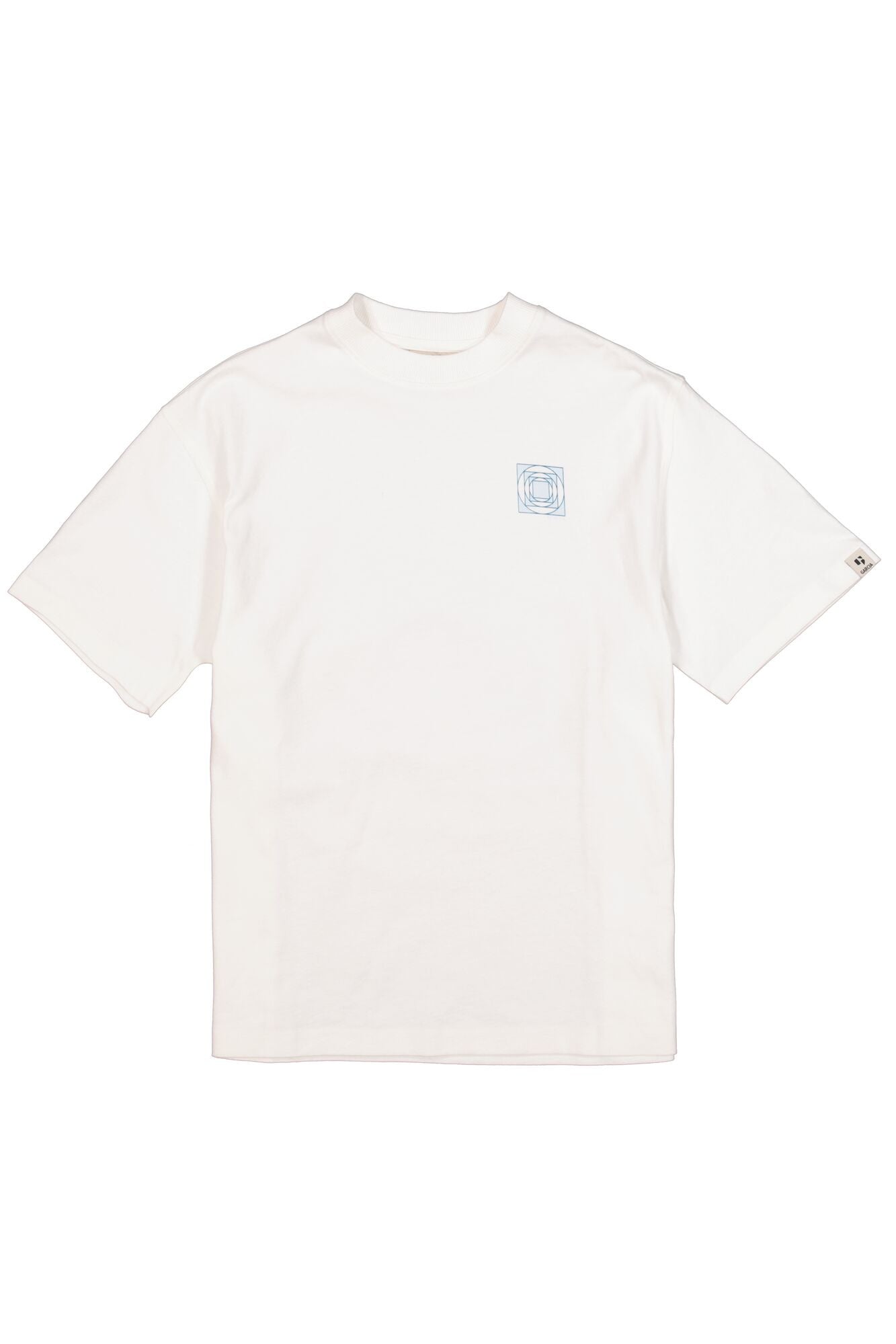 T-Shirt aus Baumwolle - 53-off white - Weiß
