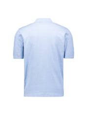 Strick-Poloshirt aus Baumwollmix - 030-Blue - Blau