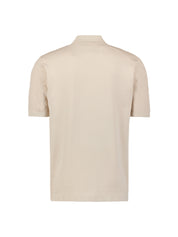 Strick-Poloshirt aus Baumwollmix - 045-Desert - Beige
