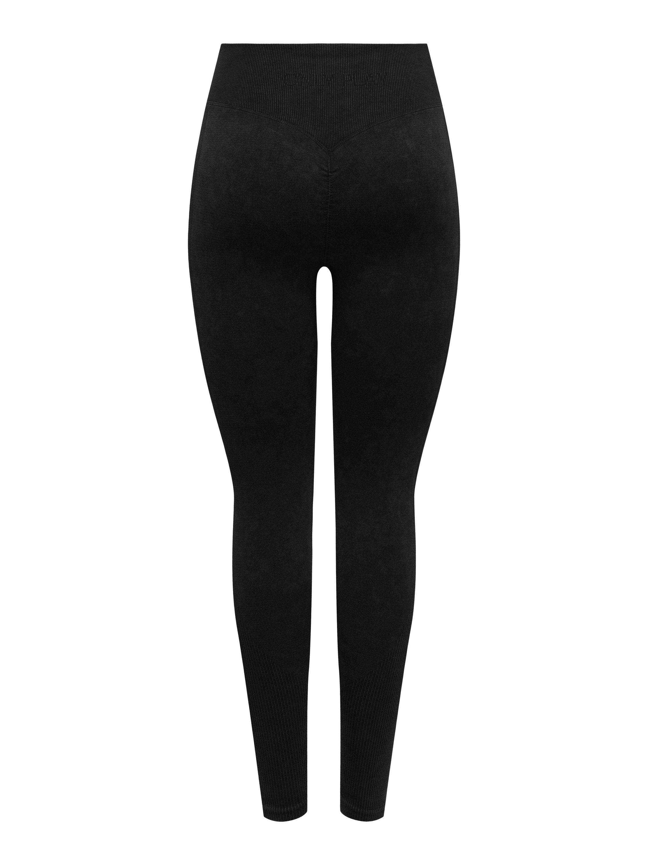 Funktionsleggings ONPEDDA Scrunch - Black/w. Wash - Schwarz