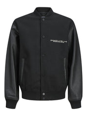 Bomberjacke mit Schriftzug - Black/BLACK SLEEVES - Schwarz