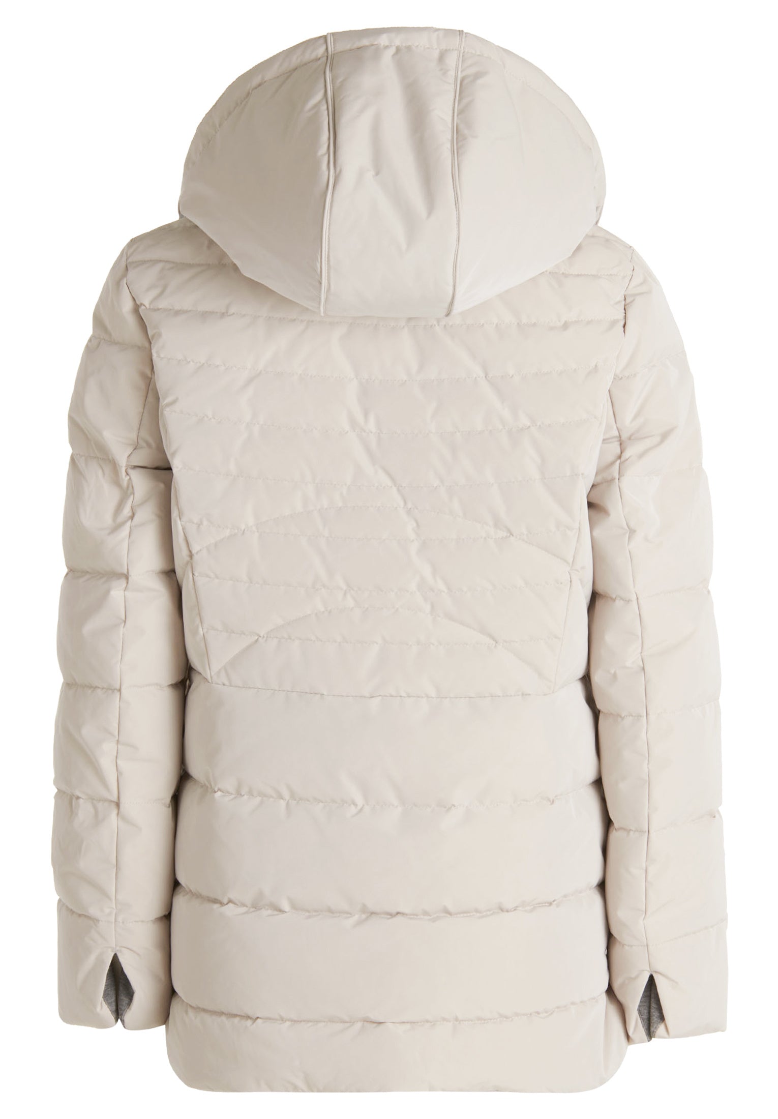 Steppjacke mit abnehmbarer Kapuze - 9300-Silver Cloud - Creme