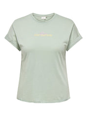 T-Shirt JOZI aus Baumwolle - Jadeite/Electric - Grün