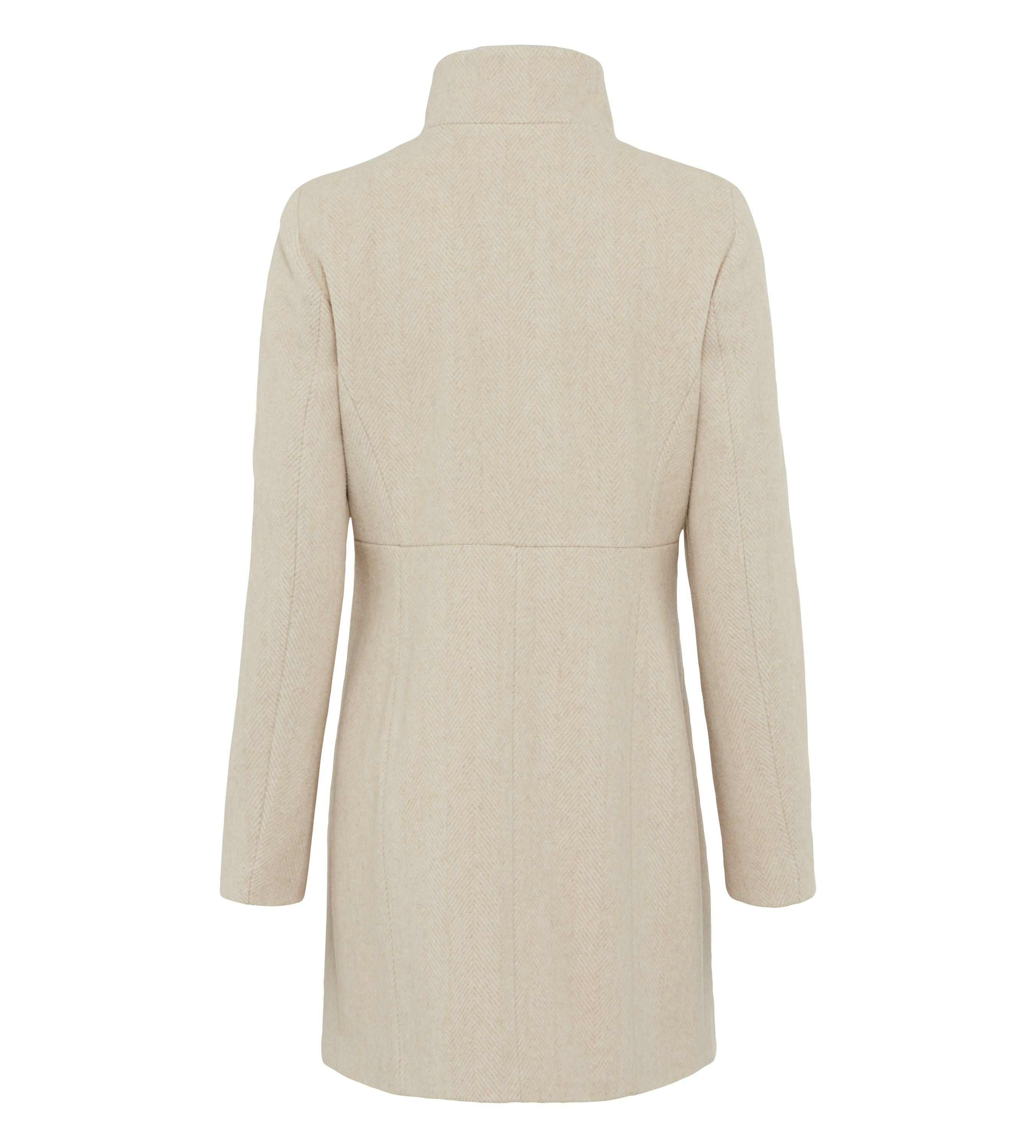 Mantel aus Wolle - 7011 - Beige