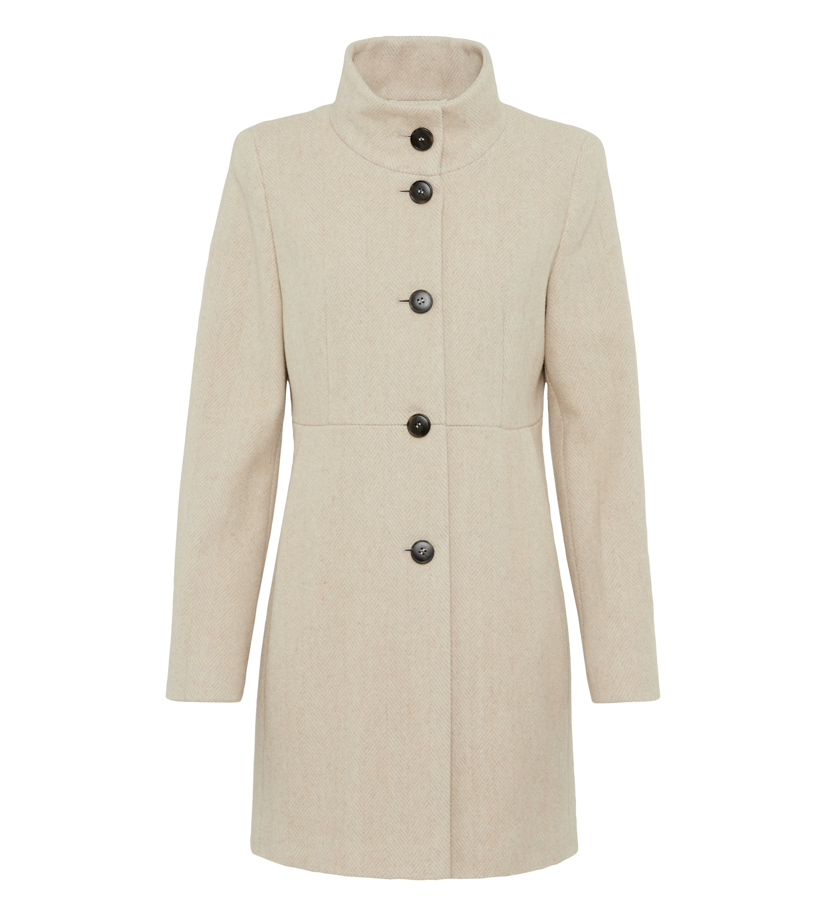 Mantel aus Wolle - 7011 - Beige