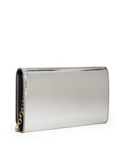 Schultertasche ICON FLAP - PE6-GREY - Silber