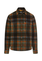 Overshirt kariert - 55-Cinnamon - Khaki
