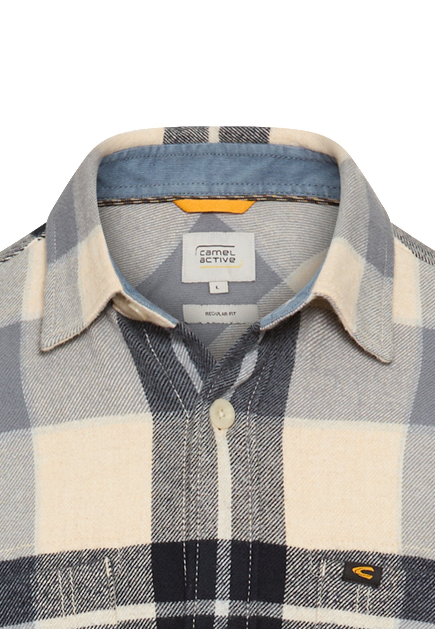 Flanellhemd kariert aus Baumwolle - 48-Dark Blue - Blau