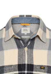 Flanellhemd kariert aus Baumwolle - 48-Dark Blue - Blau