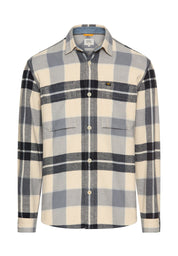 Flanellhemd kariert aus Baumwolle - 48-Dark Blue - Blau