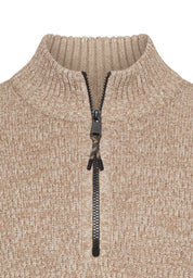 Strickpullover aus Baumwollmix - 11-Oatmeal - Beige