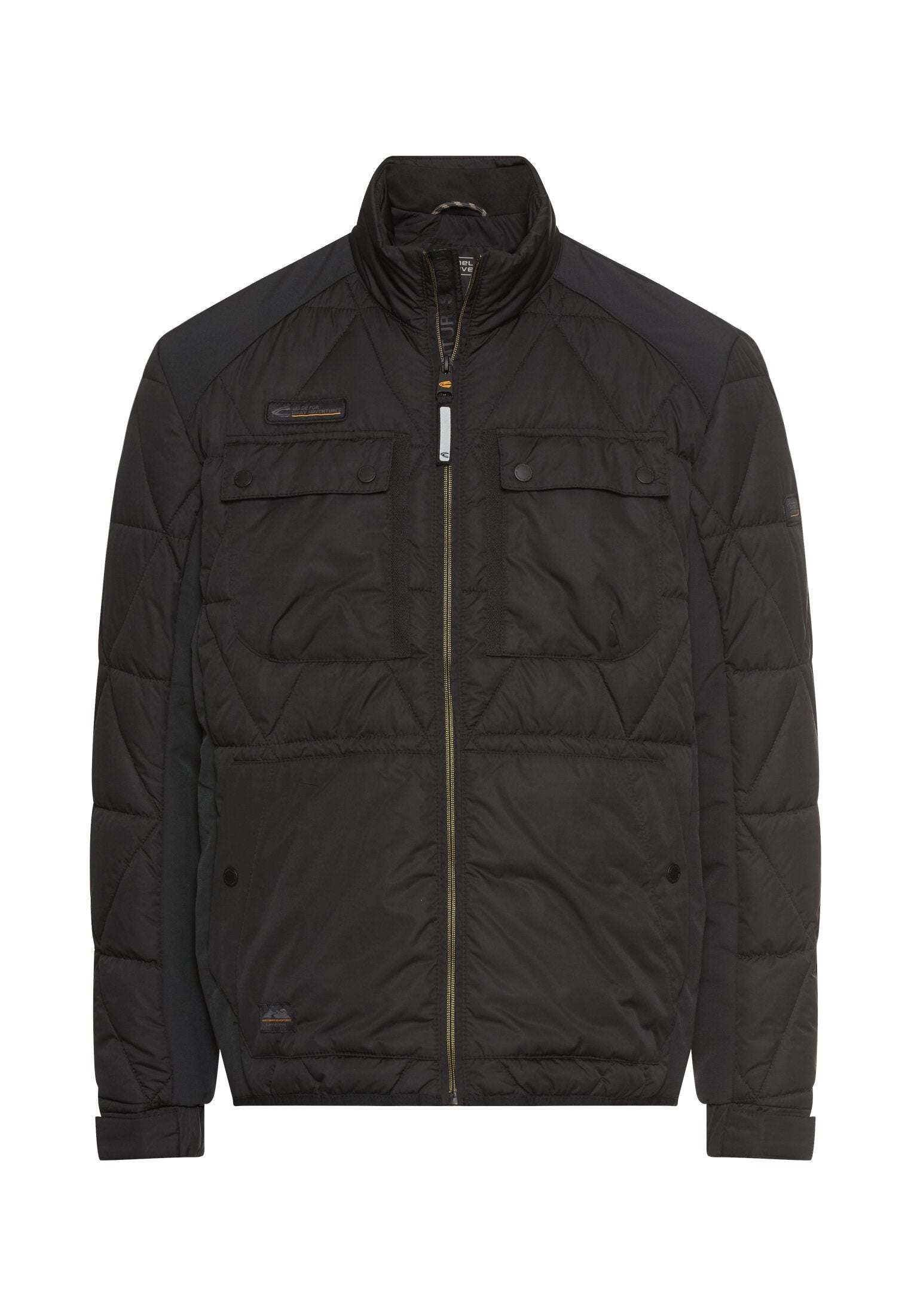 Bomberjacke mit Stehkragen - 88-Asphalt - Schwarz