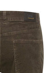 Hose Regular Fit aus Baumwolle - 27-Dark Brown - Braun