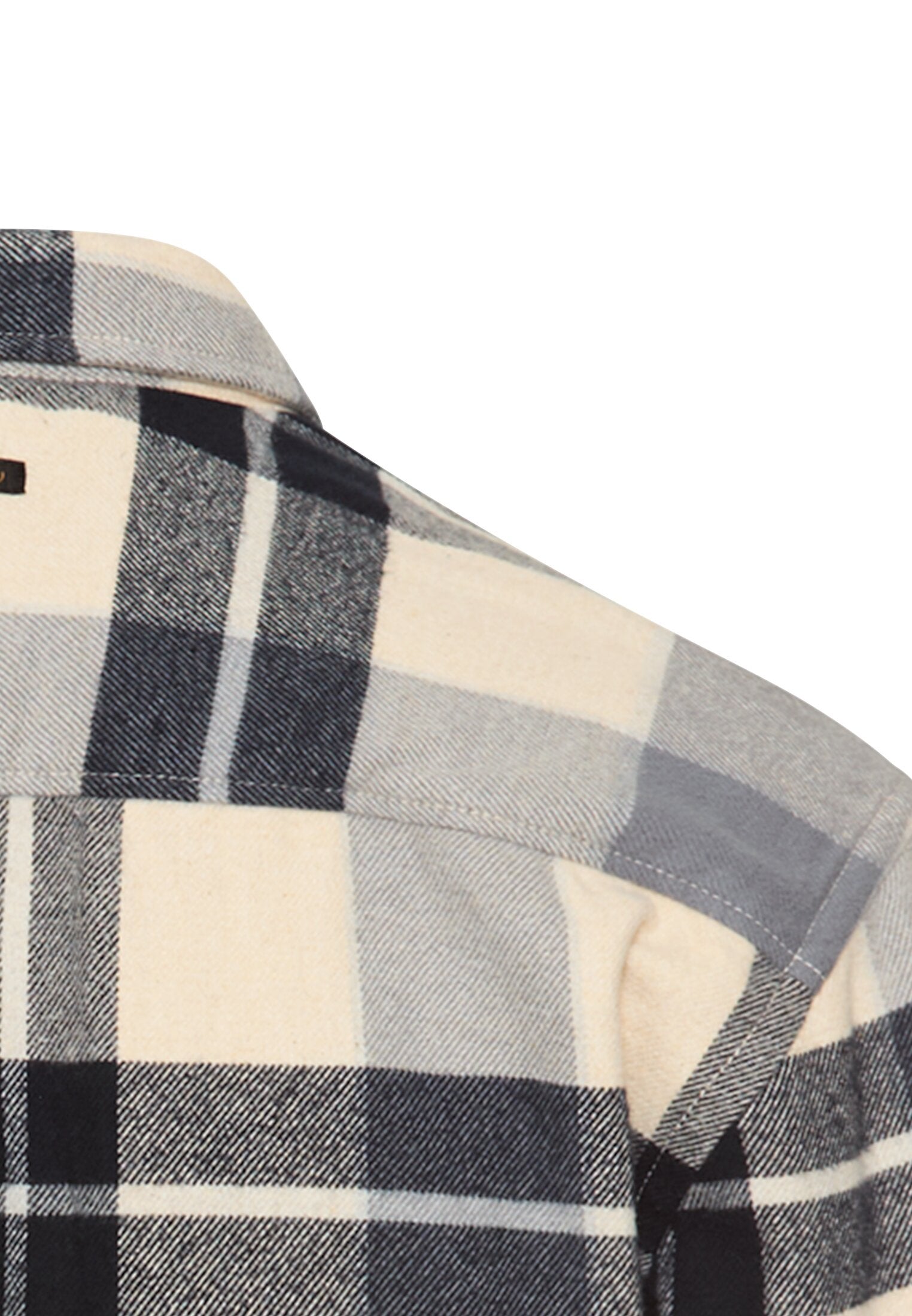 Flanellhemd kariert aus Baumwolle - 48-Dark Blue - Blau