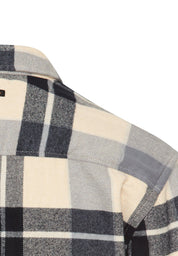 Flanellhemd kariert aus Baumwolle - 48-Dark Blue - Blau