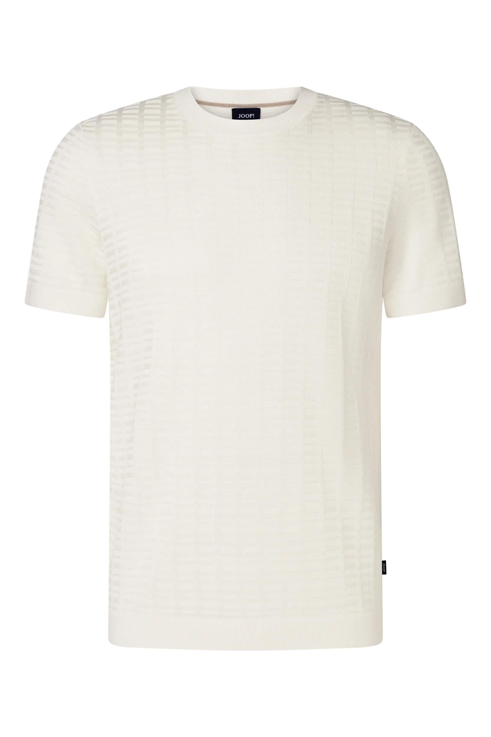 T-Shirt aus Viskosemix - 102 - Creme