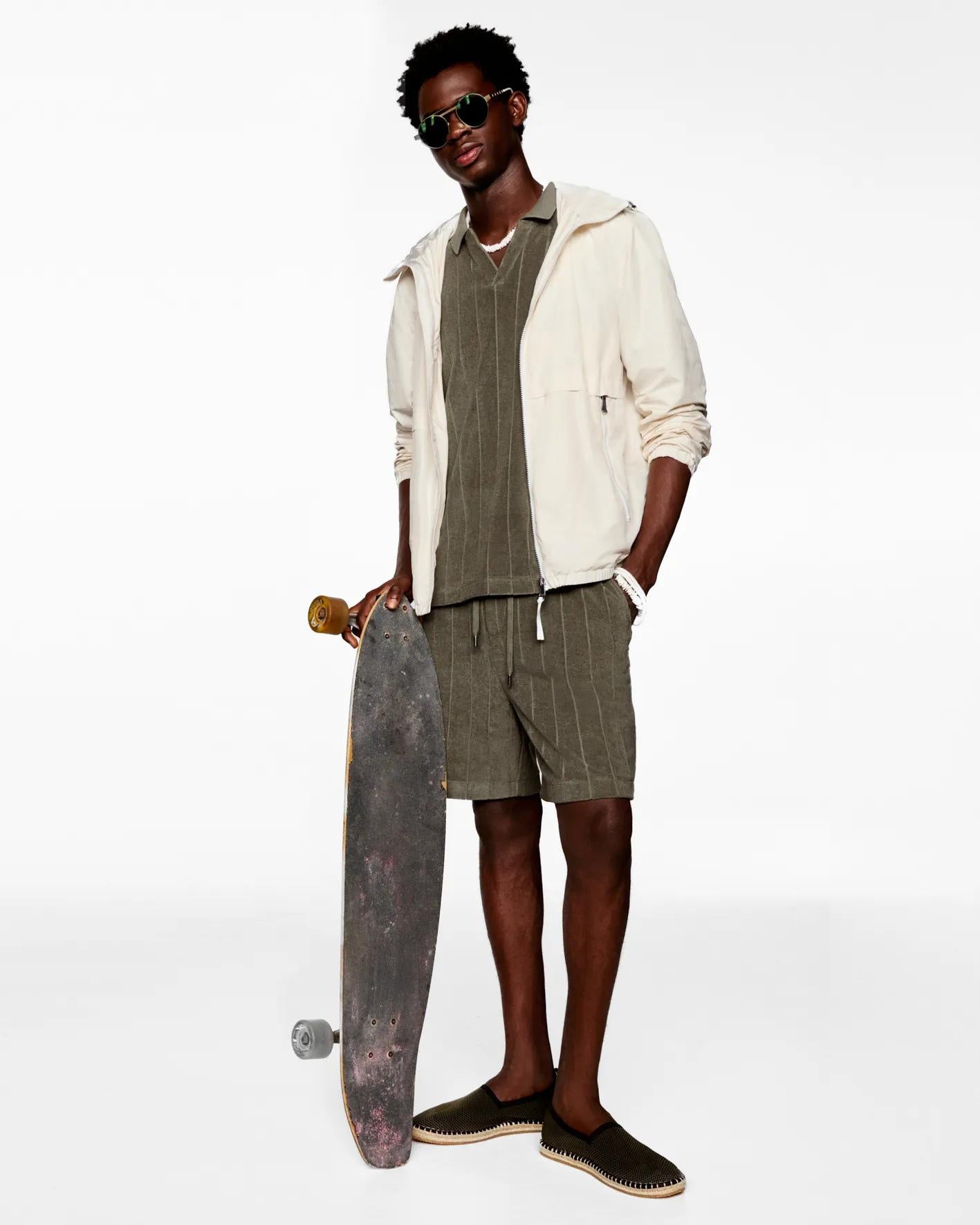 Poloshirt MOHALA aus Frottee - 308-Dark Green 308 - Grün