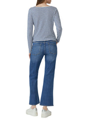 Langarmshirt aus Baumwolle - 55G4-BLUE - Blau