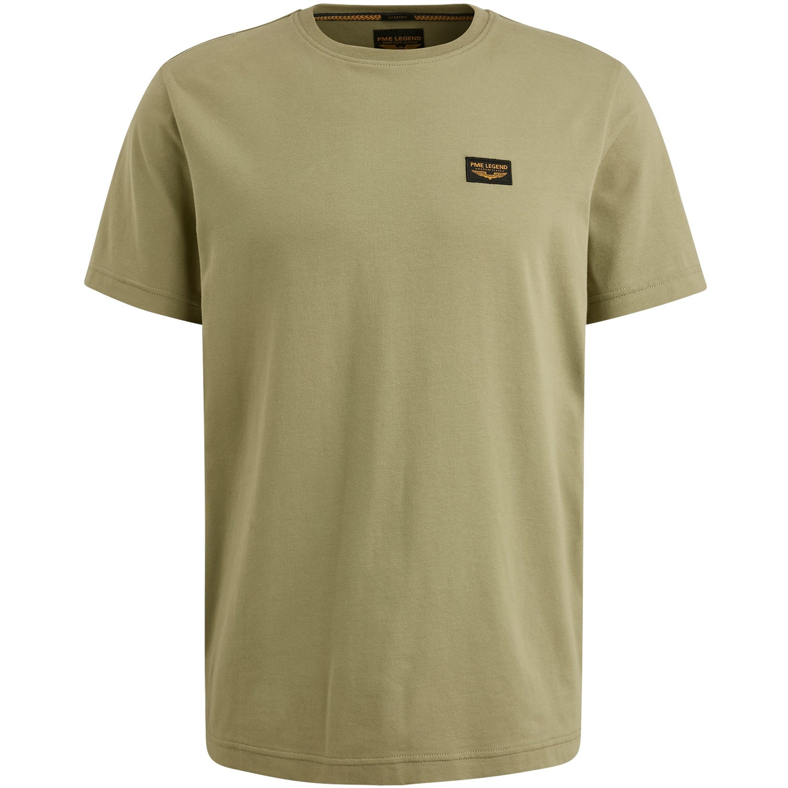 T-Shirt aus Baumwolle - 6379-Oil Green - Grün
