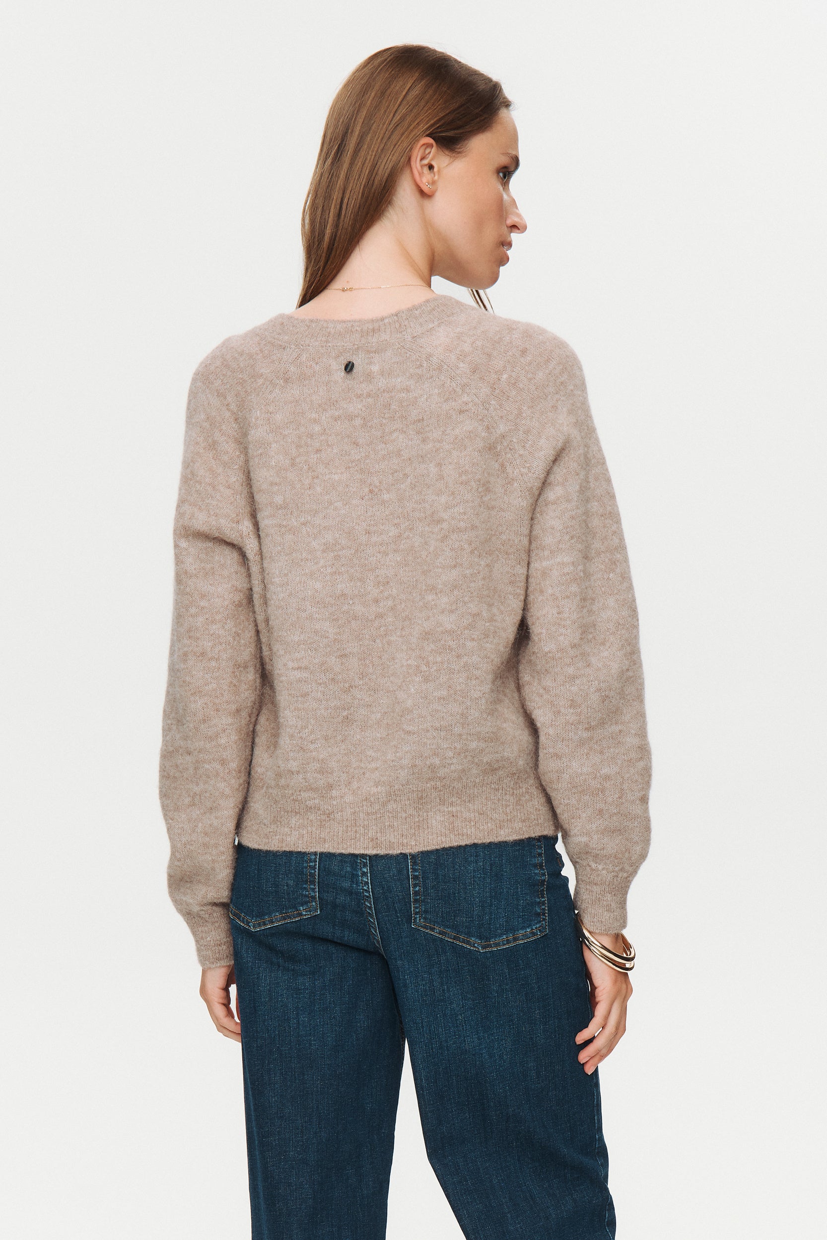 Strickcardigan NURIETTE aus Wollmix - 5697 - Braun