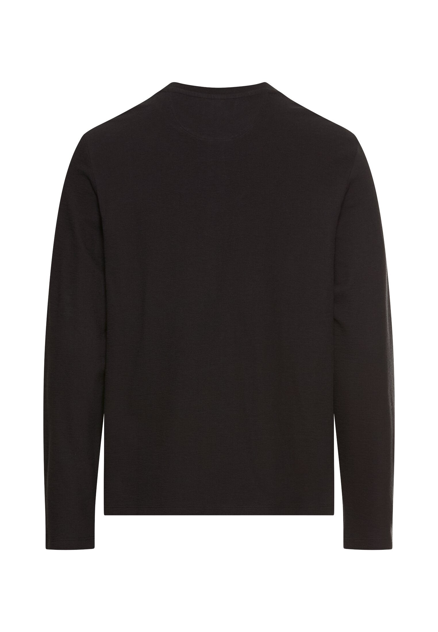 Langarmshirt aus Baumwolle - 88-Asphalt - Schwarz