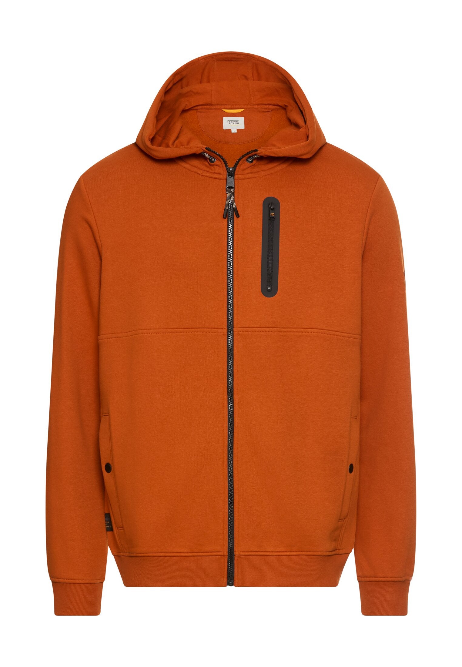 Sweatshirtjacke aus Baumwollmix - 55-Cinnamon - Orange