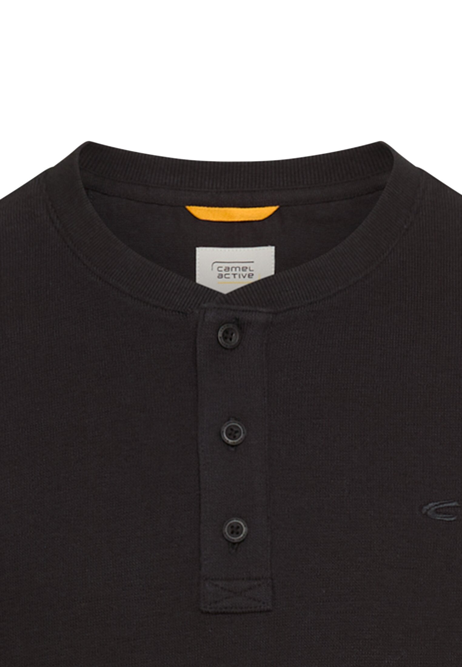 Langarmshirt aus Baumwolle - 88-Asphalt - Schwarz