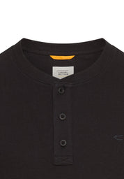 Langarmshirt aus Baumwolle - 88-Asphalt - Schwarz