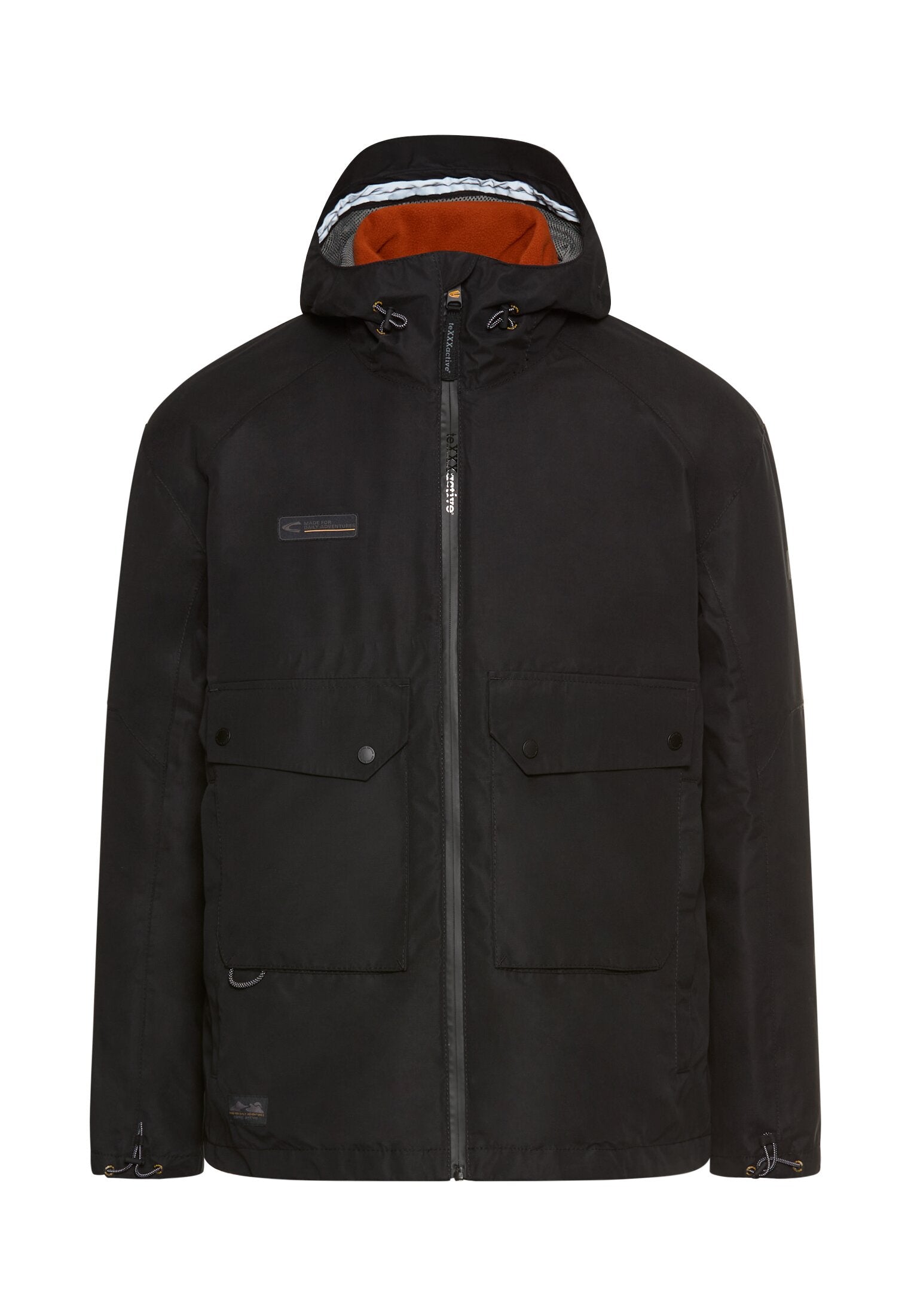 Funktionsjacke 2in1 mit Kapuze - 88-Asphalt - Schwarz