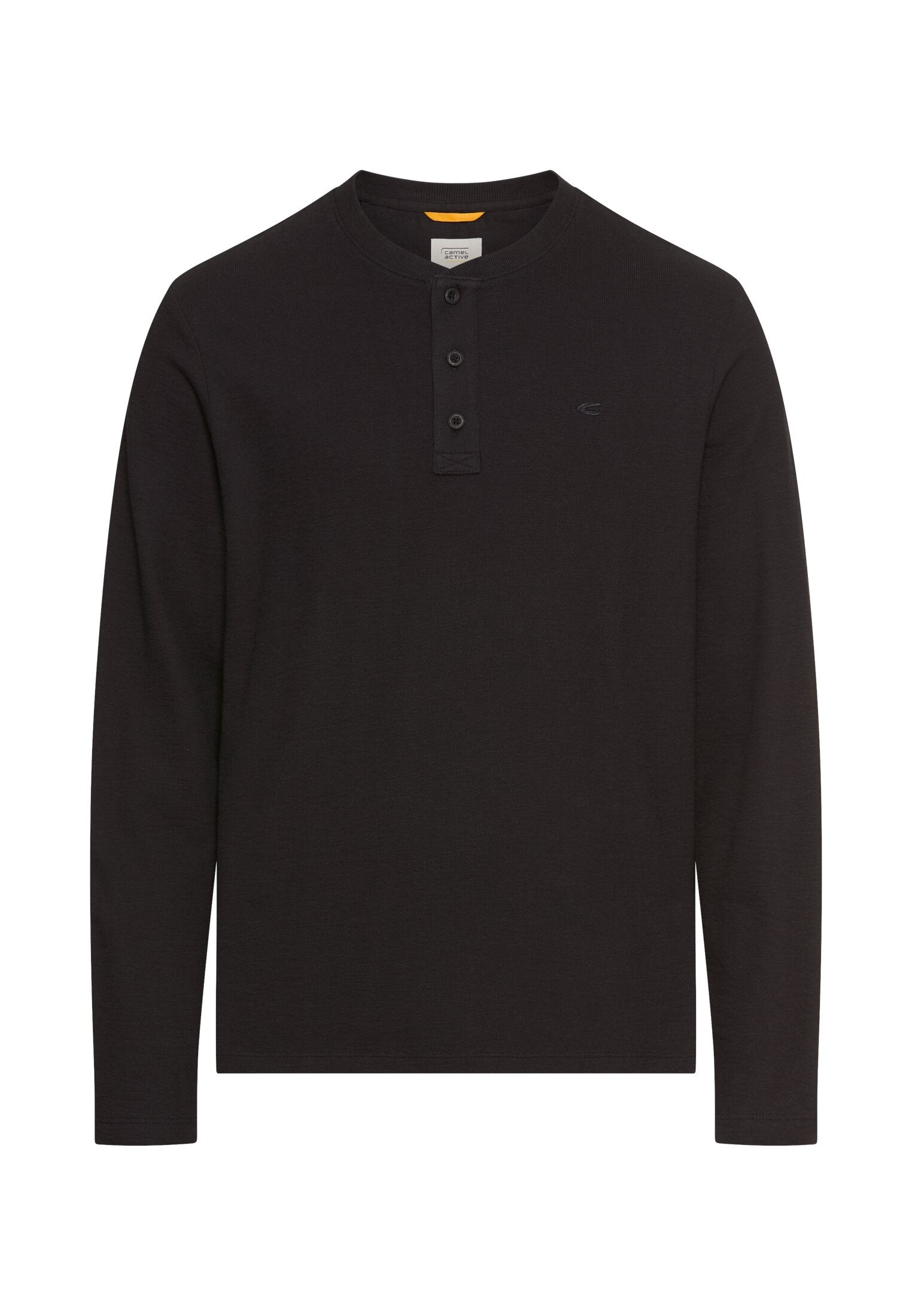 Langarmshirt aus Baumwolle - 88-Asphalt - Schwarz