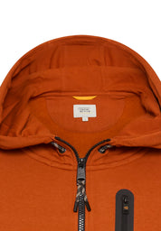 Sweatshirtjacke aus Baumwollmix - 55-Cinnamon - Orange