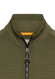 Sweatjacke aus Baumwollmix - 37-Forest Green - Grün